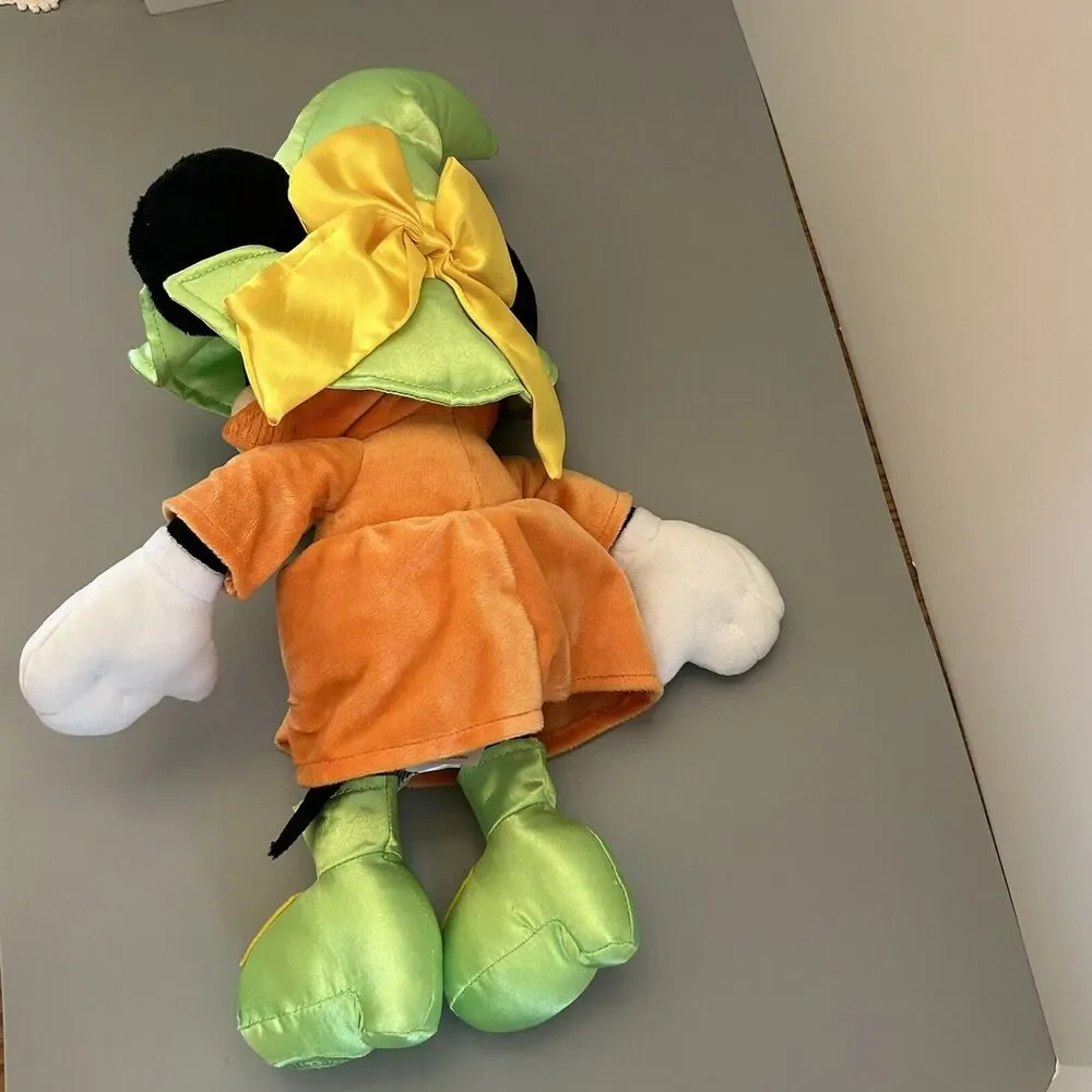 Disney Store Minnie Mouse Witch Halloween Stuffed Plush Toy 16 Inch